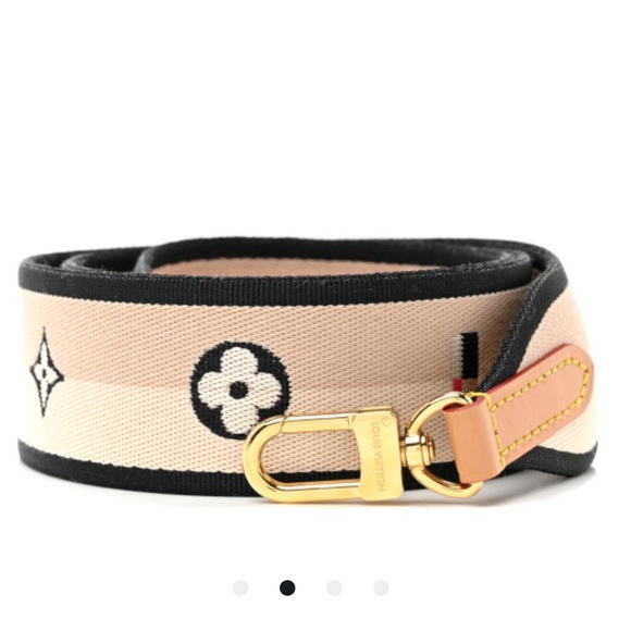 🩷🖤 BRAND NEW --Louis Vuitton Sporty Logo Bandouliere Shoulder Strap Jacquard - Picture 9 of 12